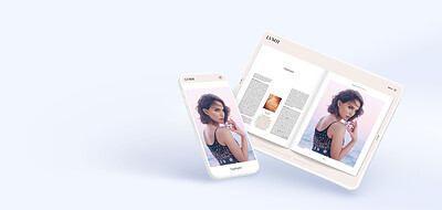 Magazine LVMH sur tablette et sur smartphone
