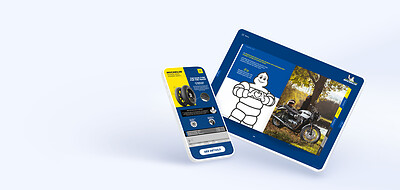 Catalogue Michelin sur tablette et sur smartphone